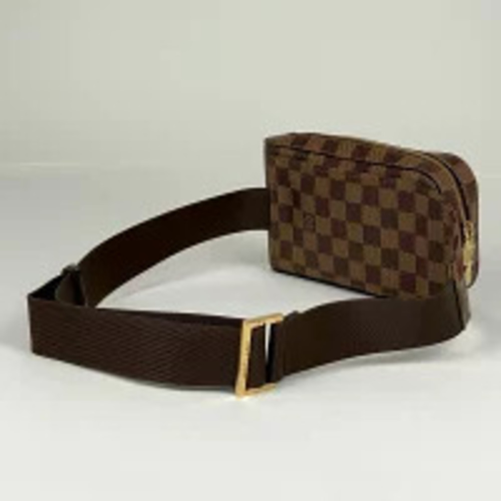 Louis Vuitton Brown Waist Crossbody Belt Bum Shoulder Body Bag Geronimos Damier
